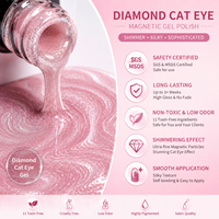 Nouveau Vernis à Ongles Gel Magnétique 3D Vegan Tendance 2026, Effet Œil de Chat Cristal, Séchage UV/LED, pour la Beauté des Ongles
