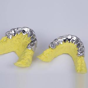 Grill dentaire de luxe vintage Provence en argent 925 avec moissanite, finition effet poussière de diamant, ajustement personnalisé, cadeau de mariage, style hip-hop - Product Image 2