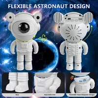 Projecteur d'étoiles LED pour enfants, ciel étoilé, astronaute, plastique, étoile, lune, éclairage décoratif pour chambre à coucher, décoration intérieure