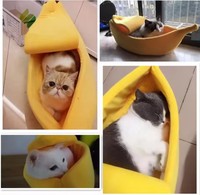 Lit pour animaux de compagnie personnalisable pour petits et moyens chiens et chats, style moderne, en nylon écologique, confortable, pour un sommeil profond, avec motif uni