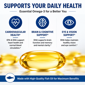 Suplemento de Aceite de Pescado Omega 3 en Cápsulas Blandas, Fabricado en EE. UU., OEM/ODM, EPA DHA, Salud Cerebral, Ocular y Cardíaca, Nutrición Diaria - Product Image 5