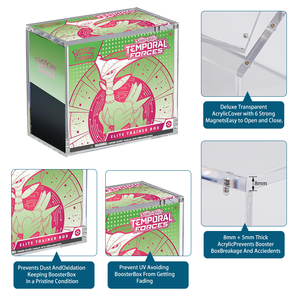 Boîte de rangement en acrylique pour cartes Elite Trainer Box avec couvercle renforcé, épaisseur 5+8mm, pour la conservation de votre collection ETB - Product Image 3