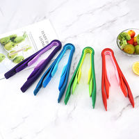 3 pinces à légumes réutilisables pour la cuisson des buffets pinces à pain en plastique de qualité alimentaire pince de cuisine pour sandwich pain salade