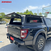 Capot rigide en alliage d'aluminium pour pick-up avec panneaux latéraux MOLLE et porte arrière solide pour GMC Sierra