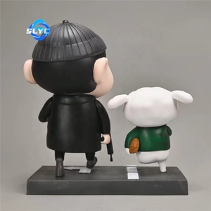 Figurine COS de Crayon Shinchan Leon le professionnel - Modèle adorable en boîte, décoration de collection d'anime - Product Image 4