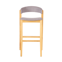 Chaise de bar en bois meubles nordiques tabourets de bar chaise de tabouret de comptoir en bois de frêne