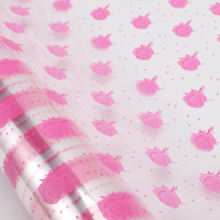 Fabricant de papier d'emballage imprimé clair Cellophane Bopp feuille emballage cadeau rouleau Transparent pour fleurs cadeaux paniers