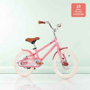 Vélo pour fille rose en stock d'usine, pour enfants <span class=keywords><strong>de</strong></span> 3 à 14 ans, 14'', 16'', 18'', 20'', cadre en aluminium, vélo pour enfant avec roues d'apprentissage - Product Image 1