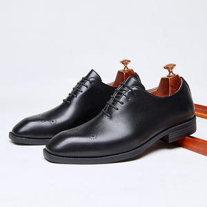 Traje formal de negocios Oxford de cuero de alta calidad, hecho a medida y lujoso, con cordones y zapatos clásicos para hombre. - Product Image 6