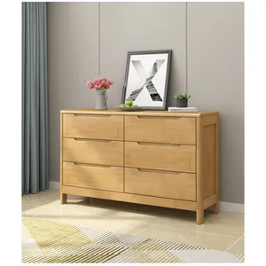 Nordic Solid Wood Drawer Simple Modern Bedroom Furniture Log Storage Cabinet Living Room Furniture Set