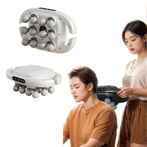 Pistol Pijat Fascia 12-Head Frekuensi Tinggi untuk Pijat Tubuh, Pinggang, dan Punggung - Product Image 1