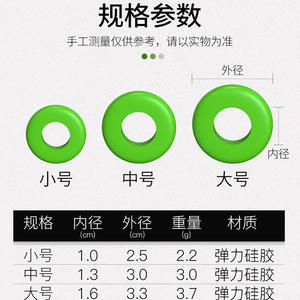 Stoppeur de canne en silicone haute élasticité vert pour la pêche en eau douce – Accessoire de pêche à la ligne - Product Image 5