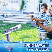 Pistolet à eau en plastique de haute qualité, fonctionnant sur piles, modèle Desert Eagle, avec lumière et chargeur électronique, pour enfants