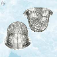 304 316 Stainless Steel Metal Woven Wire Mesh Filter Sieve Bowl Cap Disc Engine Ukuran Dapat Disesuaikan