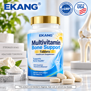 Hecho en EE. UU. Tabletas de Suplemento Dietético Multivitamínico para el Soporte Óseo con Vitaminas y Minerales Esenciales, 120 Tabletas - Product Image 1