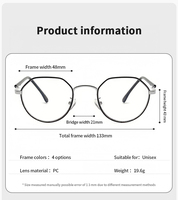 Gafas con Filtro de Luz Azul, Diseño Nuevo, Cambio de Color, Montura Redonda Pequeña, Montura Óptica, Gafas Fotocromáticas para Mujer