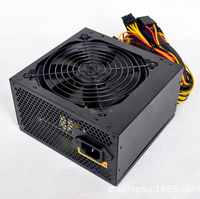 Alimentation électrique pour ordinateur de jeu 250W ATX Cuivre SATA avec ventilateur de refroidissement noir