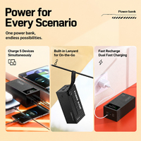 30000mAh High Capacity Powerbank met snelladen, slim digitaal scherm & vliegveilig ontwerp, OEM/ODM bronfabriek ondersteuning