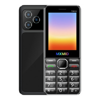 Téléphone portable à clavier triple SIM T2810, écran 2,8 pouces, batterie 3600 mAh, radio FM, pour seniors