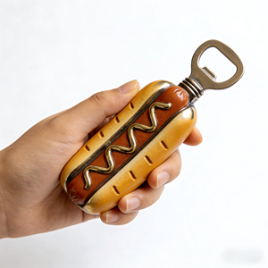 Figurine de fée musicale en résine grandeur nature, faite à la main et peinte à la main, décoration d'intérieur avec ouvre-bouteille design fruits, nourriture et bière - Product Image 1