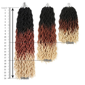 Bereit zu versenden Gypsy Locs Göttin Faux Loc Dreadlocks Perücke Locs Geflochtene Perücken für schwarze Frauen Cornrows Knotless Braids - Product Image 3