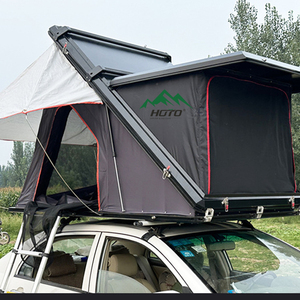 HOTO Tente de toit automatique pop-up <span class=keywords><strong>2</strong></span> <span class=keywords><strong>personnes</strong></span> 4x4 Offroad au-dessus de la voiture Auvent de toit Aluminio Tente de <span class=keywords><strong>camping</strong></span> pour petite voiture - Product Image 2