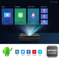 Projecteur laser 4K pour cinéma maison à courte focale Jenovox B7U Pro Changhong 3700 lumens ANSI 3+64 Go Android Smart TV