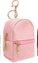Monedero Mini de Tela Tejida en Tonos Pastel con Llavero de Cuentas Anudadas, Bolsa Pequeña para Guardar Auriculares para Mujeres y Niñas - Product Image 4