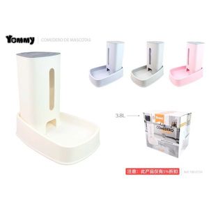 Distributore automatico di acqua e cibo per animali domestici Yommy da 3,8 litri per cani e gatti - Product Image 1