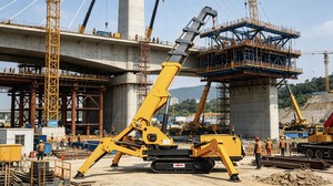 Grúa hidráulica araña en oferta para levantar componentes de hormigón prefabricado en la construcción residencial - Product Image 2