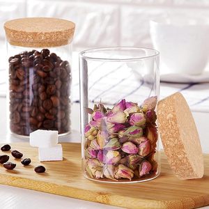 コルク栓 テーパーコルク栓 大きなコルク 缶詰瓶の蓋 耐久性のある木製の平らな丸い蓋 - Product Image 4