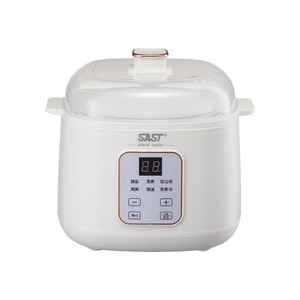 SAST <b>Electric</b> <b>Slow</b> <b>Cooker</b> 1L White Multi Function For Home Cooking Porridge Baby Food - Product Image 3