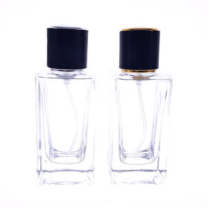 Flacon de <span class=keywords><strong>parfum</strong></span> vide en verre, bouteille de luxe, rectangulaire, plate, recharge, atomiseur, flacon en argent, or, 1oz, 2oz, 30ml, 50ml, 100ml - Product Image 2