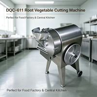 DQC-611 Commerciële Wortelgroente Snijmachine Multifunctionele Snijder/Schaaf/Snijder voor Catering, Voedselverwerkingsbedrijven