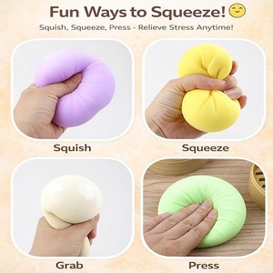 Mainan Sensorik Squishies Dumpling Misterius, Mainan Fidget Pereda Stres, Mainan Remas Pereda Kecemasan - Product Image 3