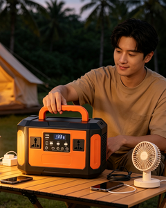 Station d'alimentation portable 500W 110V 220V AC DC avec sortie USB, générateur solaire à onde sinusoïdale pure et batterie LiFePO4 pour le camping et les situations d'urgence - Product Image 4