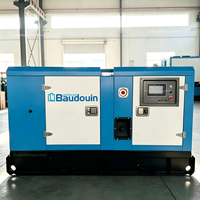 Groupe électrogène diesel super silencieux Baudouin 24 kW 30 kVA 4M06G35/5 400 V triphasé 50 Hz 1500 tr/min AST France Moteur ATS 100 % cuivre
