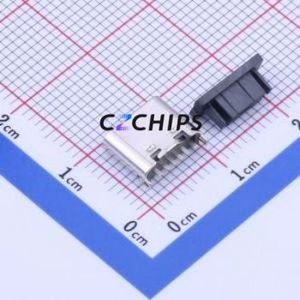 TYPE-604-T3 USB Connector Through hole Component (THT) Connector Type-C Female Through Hole 6P - Product Image 2