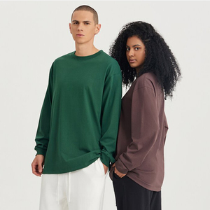 Wholesale Custom High Quality 100% Cotton O-neck <b>Long</b> Sleeve t Shirt for Custom logo <b>Men</b> <b>Tshirt</b> - Product Image 3
