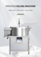 Peladora de Yuca Mecánica Automática de Alta Resistencia, Peladora de Verduras, Máquina Industrial para Lavar y Pelar Patatas, Equipo Pelador Industrial