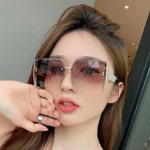 Maidis Square <b>Frame</b> Sunglasses UV400 Protection Large Size For Outdoor Activities Unisex Fashionable Sun Glasses - Product Image 2