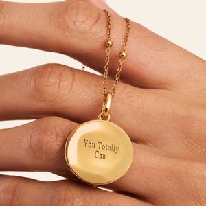 Collier Pendentif Zodiaque Personnalisé de Haute Qualité, Plaqué Or, avec Pierre de Naissance, en Laiton, Bijoux Tendance pour Femme - Product Image 4
