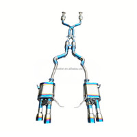 Échappement complet OEM double X avec silencieux et catalyseur en titane pour BMW M3 E90 E92 E93 V8 4.0 2008- avec tuyau avant