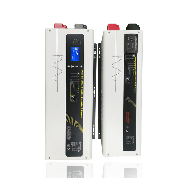 HET HC-1000W Factory Customized Multi-functional Solar Power Inverter 48V/24V DC LCD Display WiFi Remote Battery 1KW Dual/Single