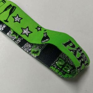 Bracelet d'identification VIP personnalisé en polyester pour invitation et entrée - Product Image 6