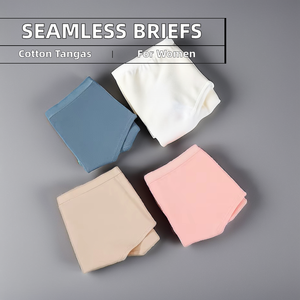 Mittlere Taille Unsichtbare Baumwolle Tangas Para Mujer Nahtlose Höschen Dessous Frauen Slips Unterwäsche Knickers Bikini - Product Image 3