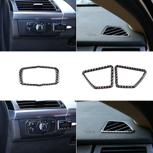 Pour 2008-2013 <span class=keywords><strong>BMW</strong></span> X5 X6 E70 E71 accessoires <span class=keywords><strong>d</strong></span>'intérieur de voiture en Fiber de carbone souple Kits <span class=keywords><strong>d</strong></span>'autocollants <span class=keywords><strong>d</strong></span>écoratifs - Product Image 4