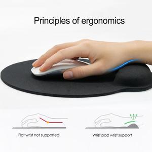 Customizable Colorful Non-Slip PU Base Silicone Rectangular Ergonomic Mousepad Mouse Keyboard Wrist Rest Support Set for Office - Product Image 4