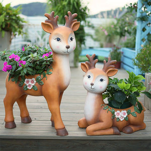 Grands moules de statue d'animal en silicone pour figurines de sculpture de jardin <span class=keywords><strong>moule</strong></span> de façonnage de produit ménager - Product Image 1