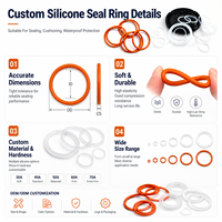 Fabricant OEM d'anneaux toriques en silicone sur mesure avec moulage de précision et dureté flexible pour l'étanchéité des vannes de pompes industrielles